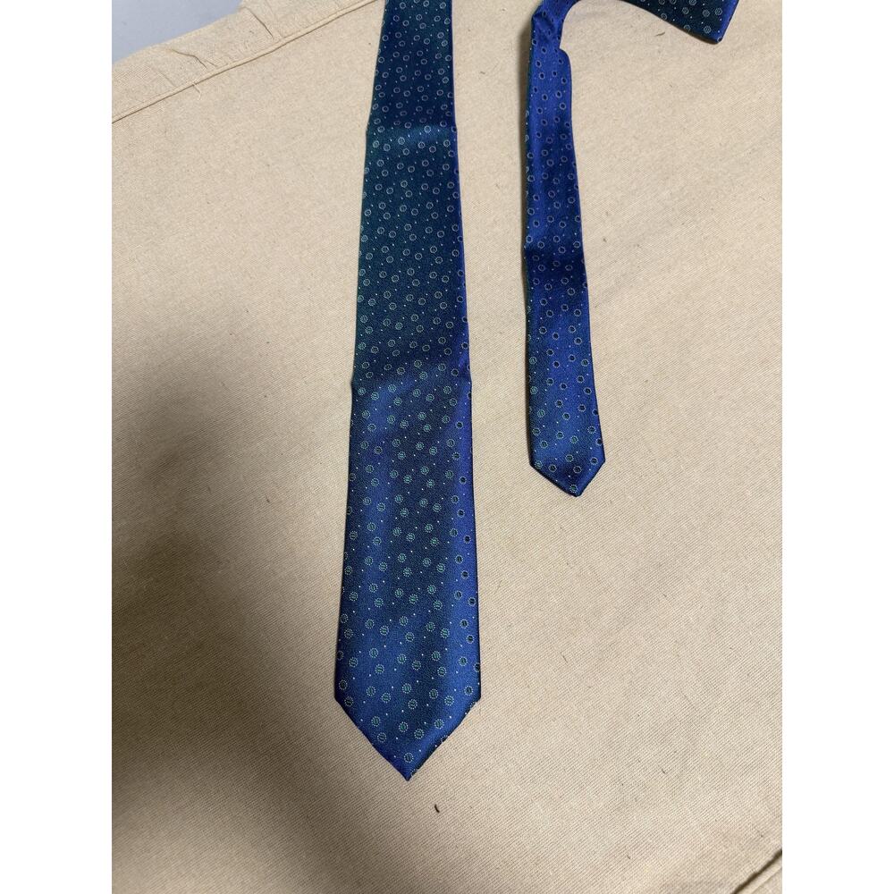 Charvet Place Vendome Silk Tie Mens One Size Blue Polka Dot Made In France